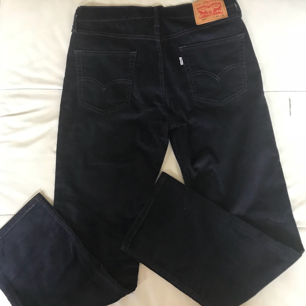 Mens Levis corduroy Jeans Navy Blue EUC